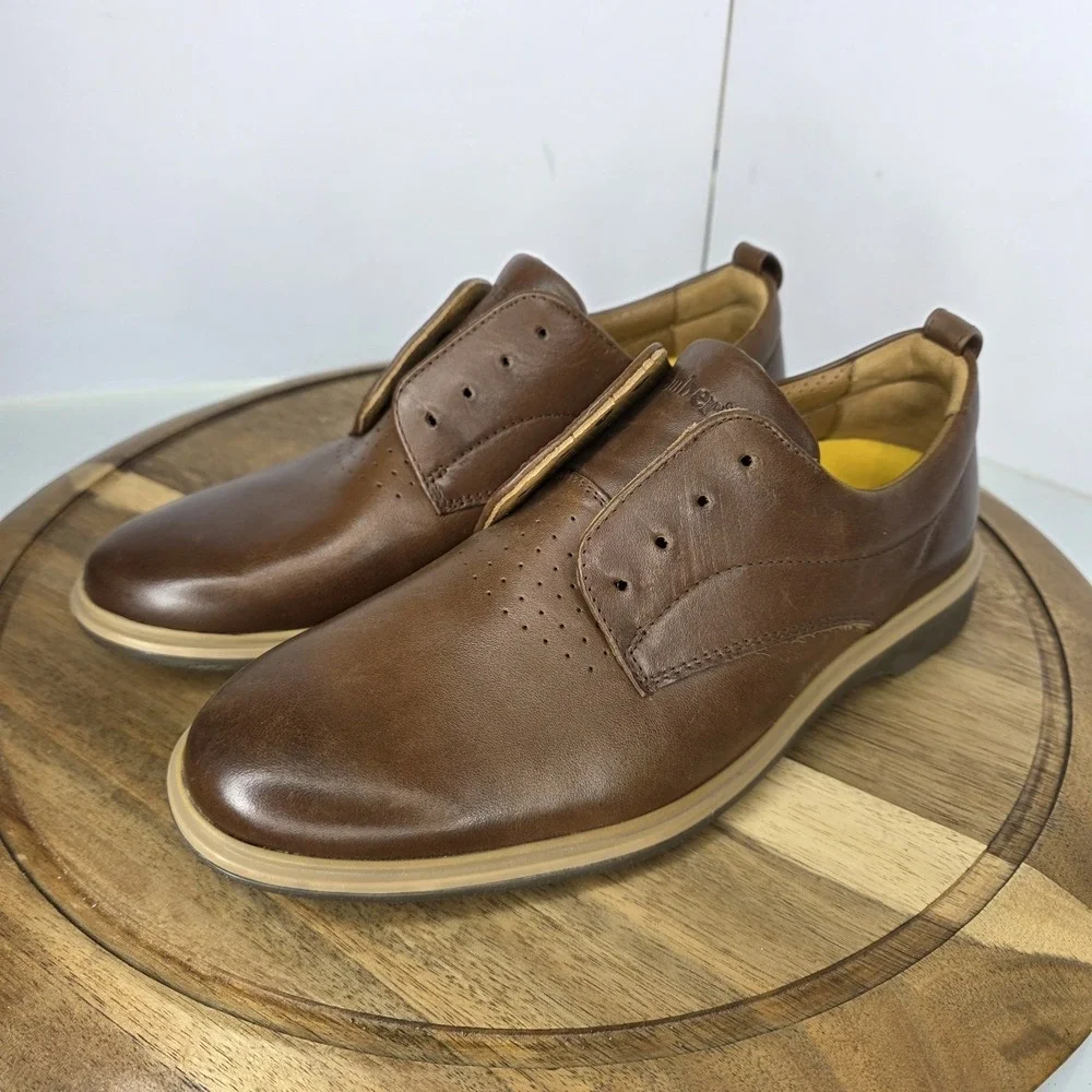 Amberjack The Original Dress Shoes Leather Men's Size 7 - Chestnut $195 New